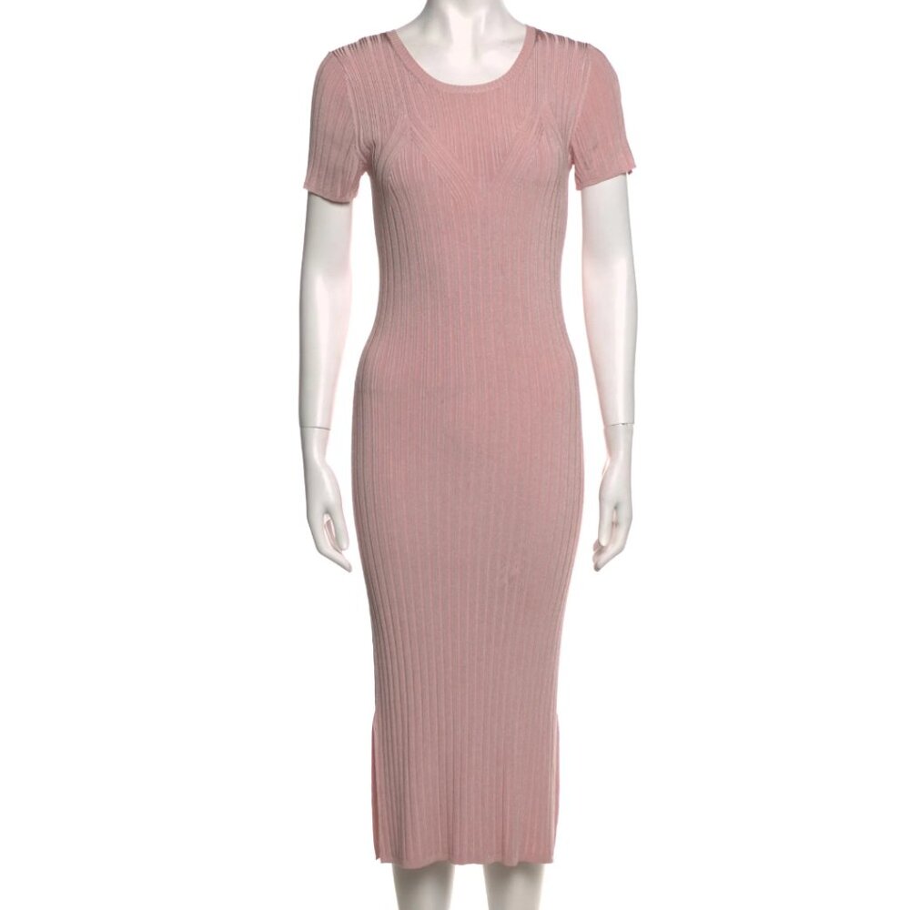 LAPOINTE Pink Midi Dress